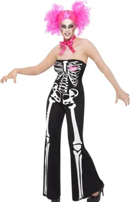Produktbild von Smiffys Damen Kostüm Lady Skelette Gr. S für Halloween, Karneval und Mottopartys