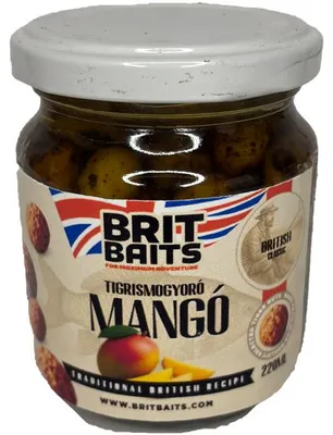 Produktbild von BritBaits Angeln XXL Tigernuss in Saft Mango 220ml