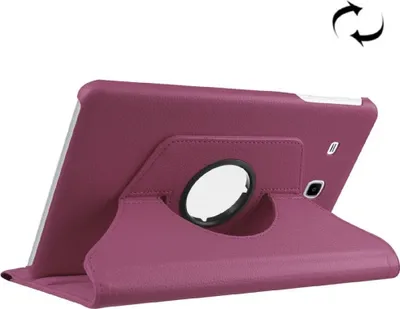 Produktbild von Tablet Tasche für Samsung Galaxy Tab E 9.6 Leder Schutz Hülle 360 ° Case Lila