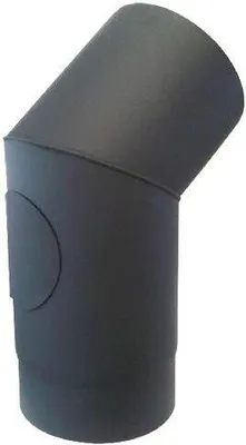 Obrázek produktu pro koleno kouřové s otv.150mm/45st.t.1,5mm ČER