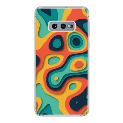 Produktbild von MuchoWow® Handyhülle Schutzhülle Hülle für Samsung Galaxy S10e Kreis - Muster - Farben Silikon Softcase Handy Hülle - Handy