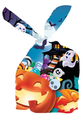 Obrázok produktu pre Halloween Grinse tekvica duchovia Candy Bag strašidelné zábava jesenné slávnosti Grinse tekvica svietiace oči duchovia, farba: viacfarebné