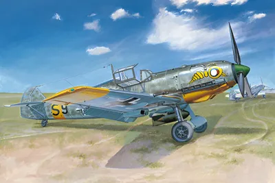 Obrázek produktu pro Trumpeter 02291 Messerschmitt Bf 109E-7 - stavebnice modelu letadla 1:32 v