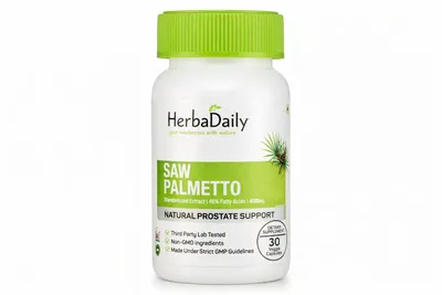 Immagine prodotto di HerbaDaily – Saw palmetto e supporto naturale per la prostata – 30 capsule vegetali