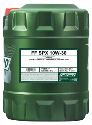 Produktbild von FANFARO SPX für 10W-30 20 Liter Motoröl Motorenöl Teilsynthetisch 501 01 505 00 229.1 Öl