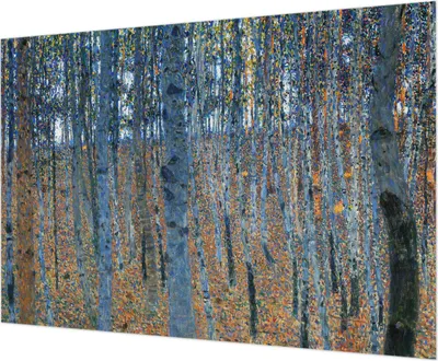 Produktbild von Wandtapete - Dekorative Tapete für Wohnzimmer - Tapetenfolie für Wanddekoration - 208x146 cm - Birkenwald