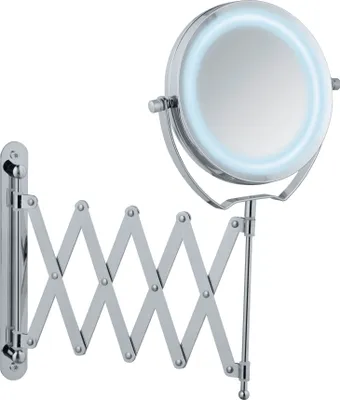 Produktbild von WENKO Led Kosmetik Spiegel Schminken Make UP Beleuchtung Wand Brolo Licht Chrom
