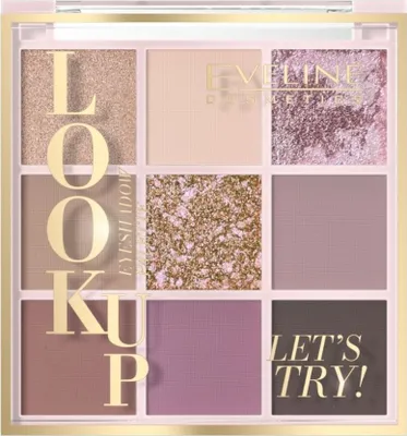 Obrázek produktu pro Eveline Cosmetics Look Up – oční stíny, dlouhotrvající efekt, matující efekt
