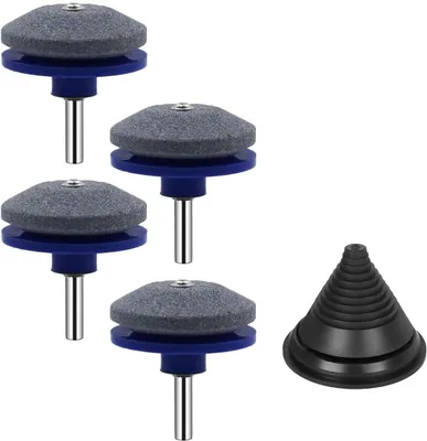 Produktbild von Tuingereedschapsschleifer für Handbohrmaschine, 4 Stück, 50 x 54 mm, für Rasenmähermesser