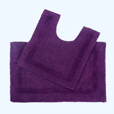 Productafbeelding van HOMESCAPES luxe badmatten - Set van 2 - 1600 g/m² - Extra zacht - Omkeerbaar - Wasbaar - Antislip - Super absorberend