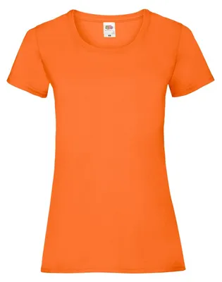 Produktbild von Fruit of the Loom - "Valueweight" T-Shirt für Damen LT2232 (S) (Orange)