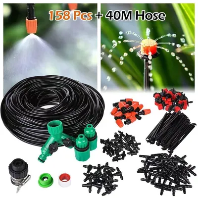 Produktbild von Tropfbewässerungsset Bewässerungssystem Gartenbewässerung - 40 m - Mikrobewässerung - Automatischer Sprinkler