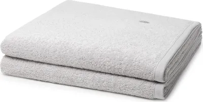 Produktbild von Ross Vita 2 X Duschtuch im Set Walkfrottee aus Baumwolle 520 g/m², Flauschig weich saugstark und pflegeleicht, Gewebte Bordüre mit Logo Stickerei