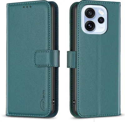 Produktbild von OPPO Reno15 F Hülle - BINFEN Klapphülle - Grün
