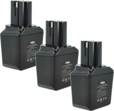 Produktbild von vhbw 3x Akku Ersatz für Bosch 2 607 355 014, 2 607 335 180, 2 607 335 021 für Werkzeug (2100 mAh, NiMH, 12 V)