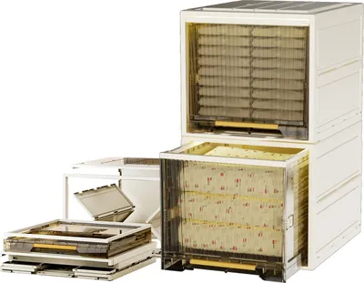 Produktbild von Heikoeco® Faltbarer Schrank Organizer Kleiderschrank, stapelbare Schubladenboxen aus hochwertigem Polypropylen, (40cm breit, 2 x 36cm hoch)