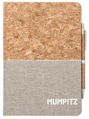Produktbild von Huuraa Notizbuch A5 Mumpitz Schriftzug 80 Blatt inkl. Kugelschreiber Tagebuch Geschenkidee