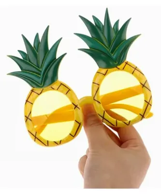 Produktbild von Ananas Partybrille, lustige Brille für Karneval oder Feier, Kostümzubehör, gelb