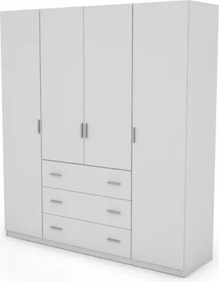 Zdjęcie produktu dla Meblast | Szafa 200/220 cm, biała, okucia premium | Minimalistyczna, elegancka