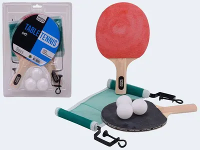 Produktbild von Tischtennis-Set 2 Schlger, 3 Blle & Netz