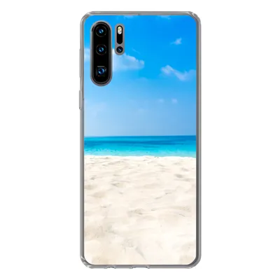 Produktbild von MuchoWow® Handyhülle Schutzhülle Hülle für Huawei P30 Pro Strand - Meer - Sand Silikon Softcase Handy Hülle - Schutzdeckel