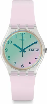 Produktbild von Swatch Original 34 Ultrarose Day Date