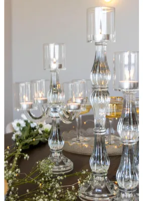 Produktbild von Transparenter Kerzenständer, großes Modell, H 41 cm