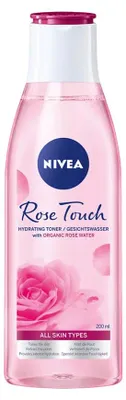 Produktbild von 3 x NIVEA Rose Touch Gesichtswasser mit Rosenwasser alle Hauttypen klärt die Haut je 200 ml