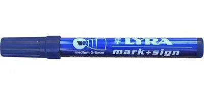 Produktbild von LYRA Permanent-Marker 2-6 mm, blau