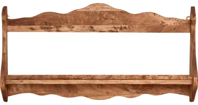 Massivholz-Wandregal 84,5x11x43,5 cm, Küchenregal, natur
