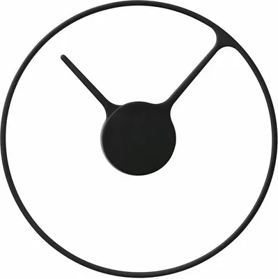Image de Stelton -Time- horloge, horloge design, horloge murale en aluminium, Ø30cm, noir mat, 851