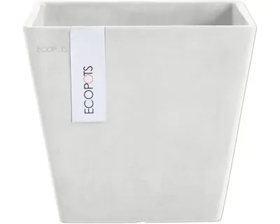 Obrázek produktu pro Květináč Ecopots Rotterdam plastový Ø 18,3 cm 20,3 x 20,3 x 17,8 cm bílý