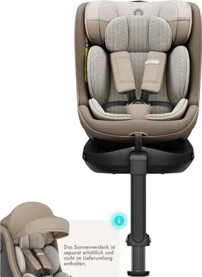 Produktbild von Daliya® BRAVO i-Size, 360° drehbarer Kindersitz, ISOFIX & Stützfuß, Mitwachsender Autokindersitz 0–12 Jahre (40–150 cm), atmungsaktiv, Kinderautositz