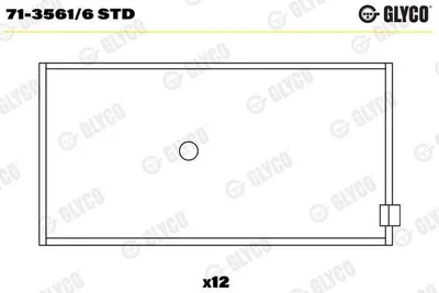 Produktbild von GLYCO 71-3561/6 STD Pleuellager passend für MERCEDES-BENZ O 307 O 405 O 305 O 407 O 408
