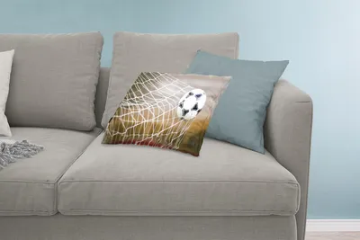 Produktbild von MuchoWow® Zierkissen Sofakissen Wohnzimmer Dekokissen 60x40 cm Ball im Netz - Kopfkissen - Polster mit Foto