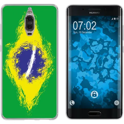 Produktbild von PhoneNatic Case kompatibel mit Huawei Mate 9 Pro Silikon-Hülle WM Brasilien M3