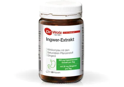 Produktbild von Ingwer Extrakt Dr.Wolz Kapseln 120 St