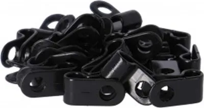 Produktbild von westphal Bowdenzug-Schelle 856 für 5 mm Kabel, schwarz (25er Pack)