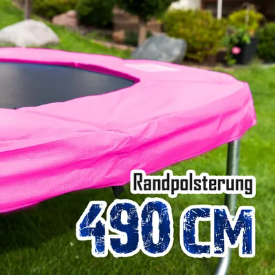 Produktbild von Trampolin-King Randabdeckung für 490cm Trampolin Pink MS-16511