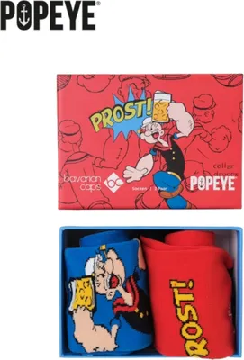 Produktbild von Bavarian Caps Uni Sockenbox Klassiker , Popeye - Mehrfarbig, 41-46