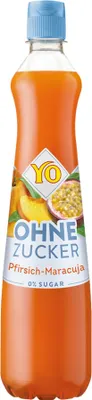 Produktbild von YO Sirup Pfirsich-Maracuja 0 % Zucker 700 ml