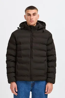 Produktbild von Solid SDMilas Herren Steppjacke Jacke Winterjacke mit abnehmbarer Kapuze hochschließender Kragen Eingrifftaschen Regular fit