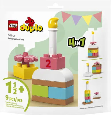 Immagine prodotto di LEGO DUPLO Torta festosa, Set di costruzioni, 1,5 anni/anni, Plastica, 9 pezzi, 75 g