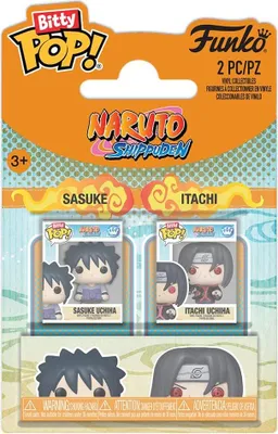 Immagine prodotto di Naruto Bitty POP! Figurine in vinile, confezione da 2: Sasuke e Itachi, 2 cm