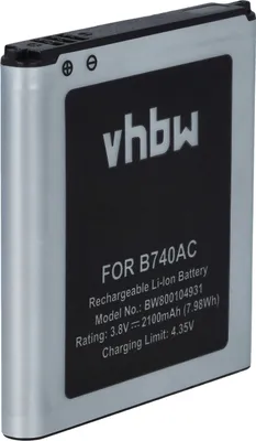 Produktbild von vhbw Akku kompatibel mit Samsung Galaxy SM-C105S Handy Smartphone Telefon (2100 mAh, 3,8 V, Li-Ion)
