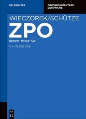 Produktbild von Band 8 §§ 592-723