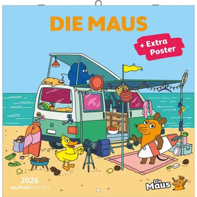 Produktbild von Die Maus 2026 - Broschürenkalender 30x30 cm (30x60 geöffnet)