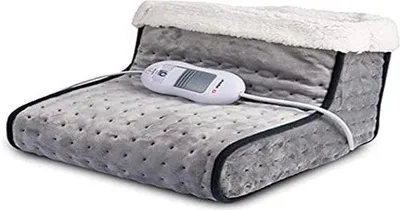 Produktbild von Elektrische Fußmassager mit weichem Schafpelz, Entspannung für übermüdete Füße