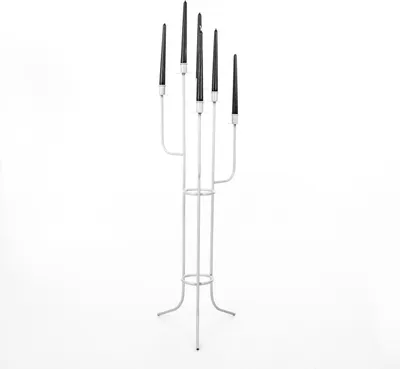 Zdjęcie produktu dla ŚWIECZNIK BIAŁY LOFT 6 RAMION 100 CM kandelabr