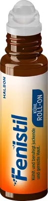 Image de Fenistil Roll-on rafraîchissant, produit cosmétique destiné à apaiser les peaux irritées et qui démangent